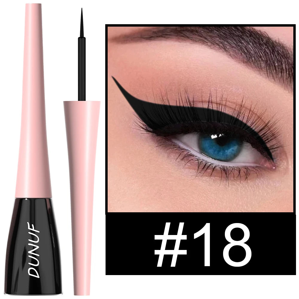 DUNUF 1 Pcs Waterproof Long-Wearing Liquid Eyeliner - Smudge-Resistant, Transfer-Proof, Perfect For Creating Dramatic Looks - kellylooksshop
