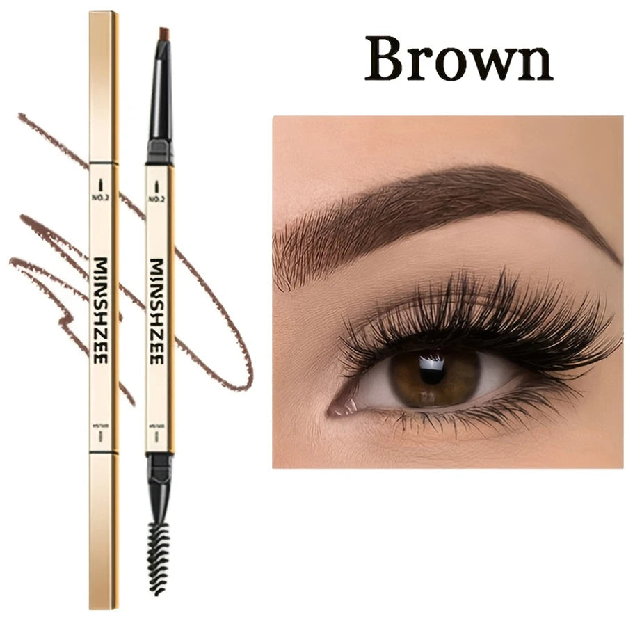 Double headed eyebrow pencil, extremely fine, waterproof, sweat resistant, and long-lasting - kellylooksshop