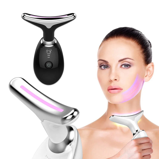 Face Neck Lift Beauty Device EMS Facial Massager LED Light Therapy Double Chin Remover Skin Rejuvenation Tightening Anti Wrinkle - Kellylooks Shop