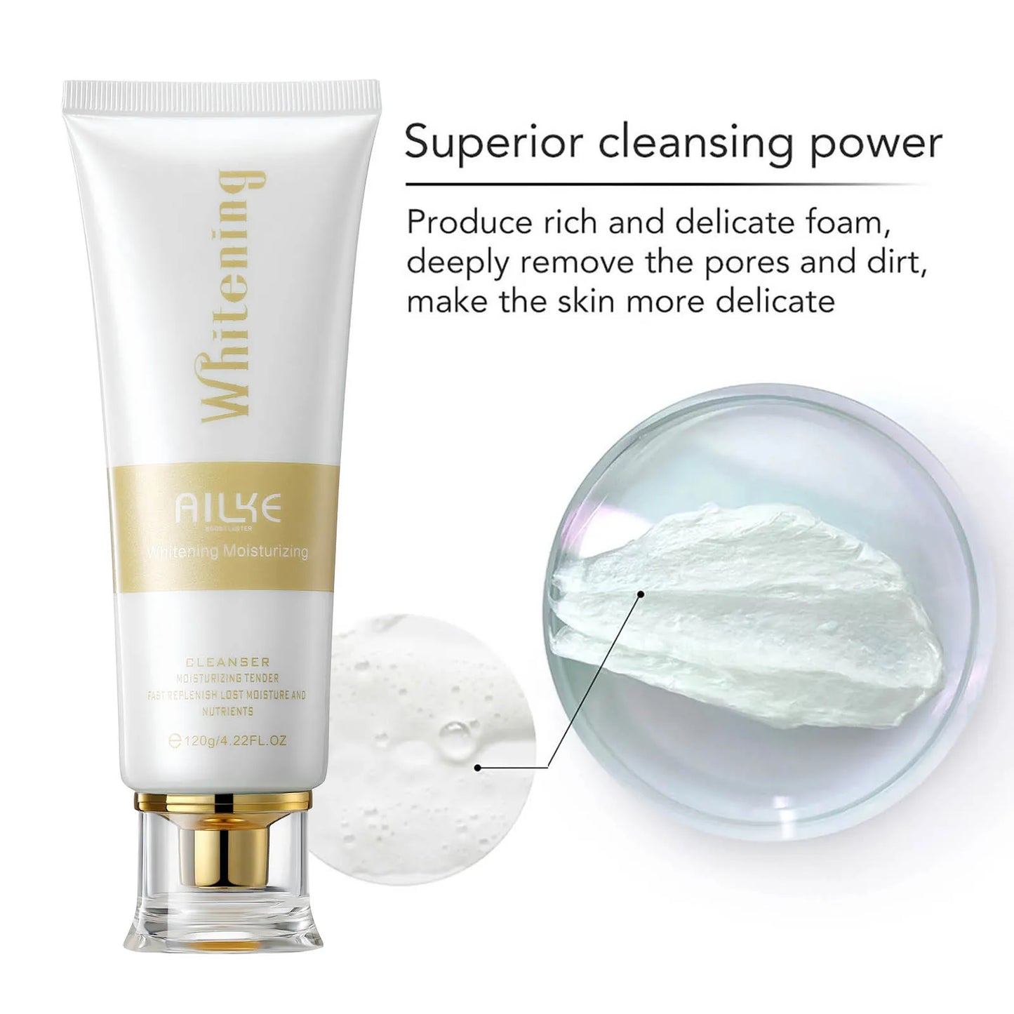 AILKE Anti-Aging Wrinkle Whitening Skin Care Face Cream With Collagen Rose Moisturizing Brightening Women Facial Korean Cosmetic - Kellylooks Shop