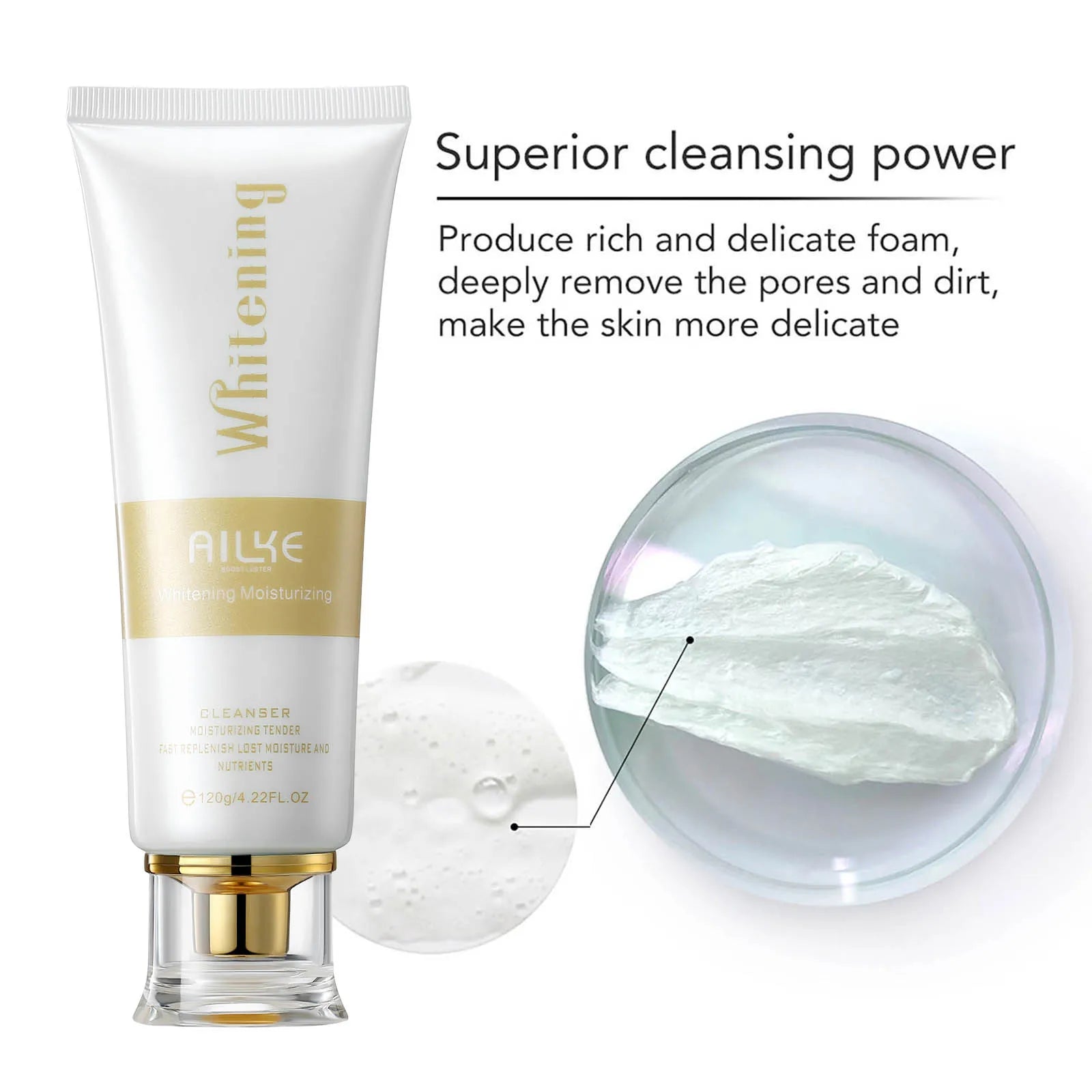 AILKE Anti-Aging Wrinkle Whitening Skin Care Face Cream With Collagen Rose Moisturizing Brightening Women Facial Korean Cosmetic - Kellylooks Shop