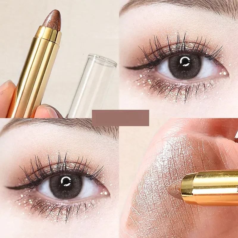 Double-sided Eyeshadow Stick - Highlighter & Brightening Pen with Pearly Glitter & Matte Finish - Kellylooks Shop
