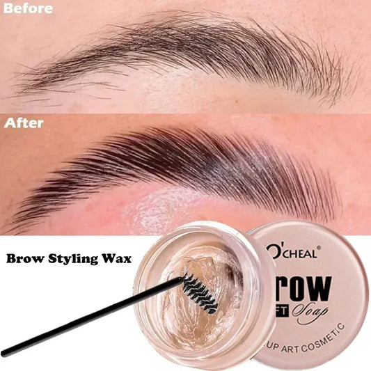 1pcs Waterproof 3D Eyebrow Styling Cream Quick-drying Makeup Eyebrow Sculpt Soap Natural Wild Brow Pomade Setting Gel Wax - Kellylooks Shop