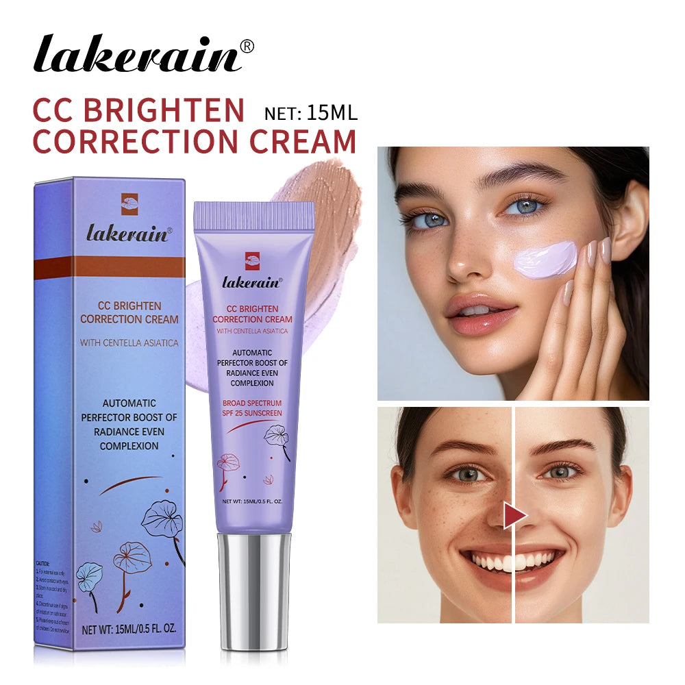 Moisturizing Correcting CC Cream Waterproof Anti-sweat Makeup Before Concealer Lasting Women Makeup Protect Skin erborian Make - Kellylooks Shop