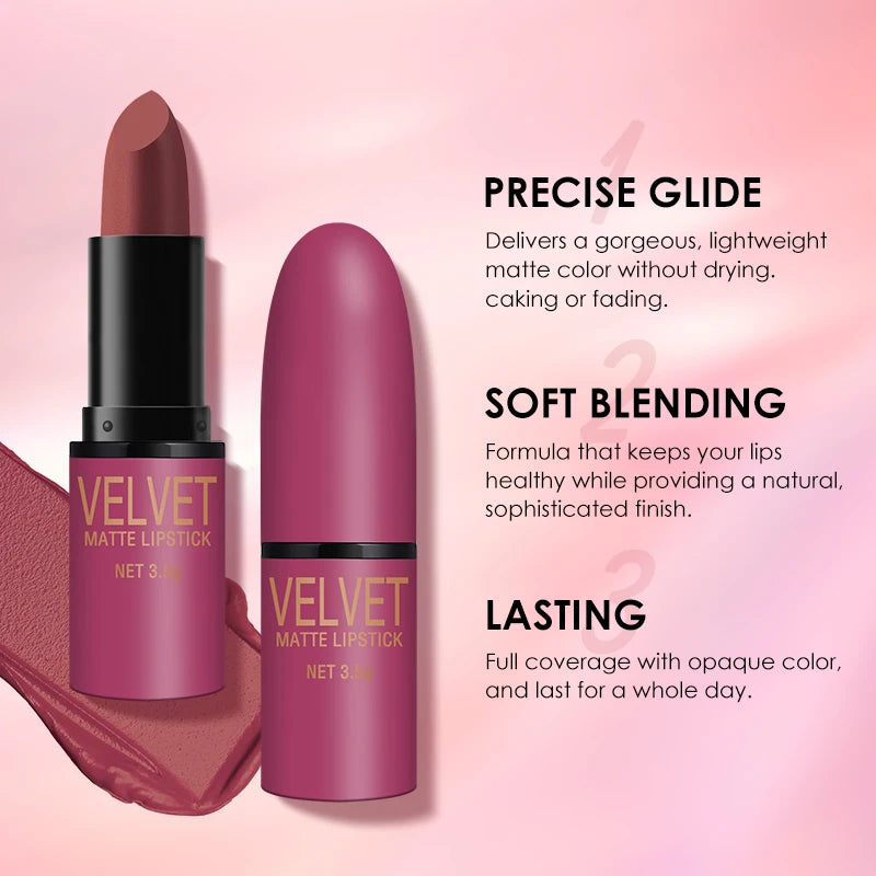 Langmanni matte lipstick set with matte finish, waterproof and not easy to stick to cups, 6-color gift box lipstick set - kellylooksshop