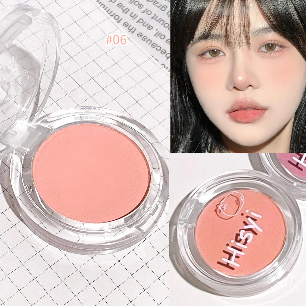 Monochrome Blush Palette Rose Orange Soft Mist Girl Blusher Powder Natural Face Makeup Matte Peach Rouge Contour Shadow Palette - kellylooksshop