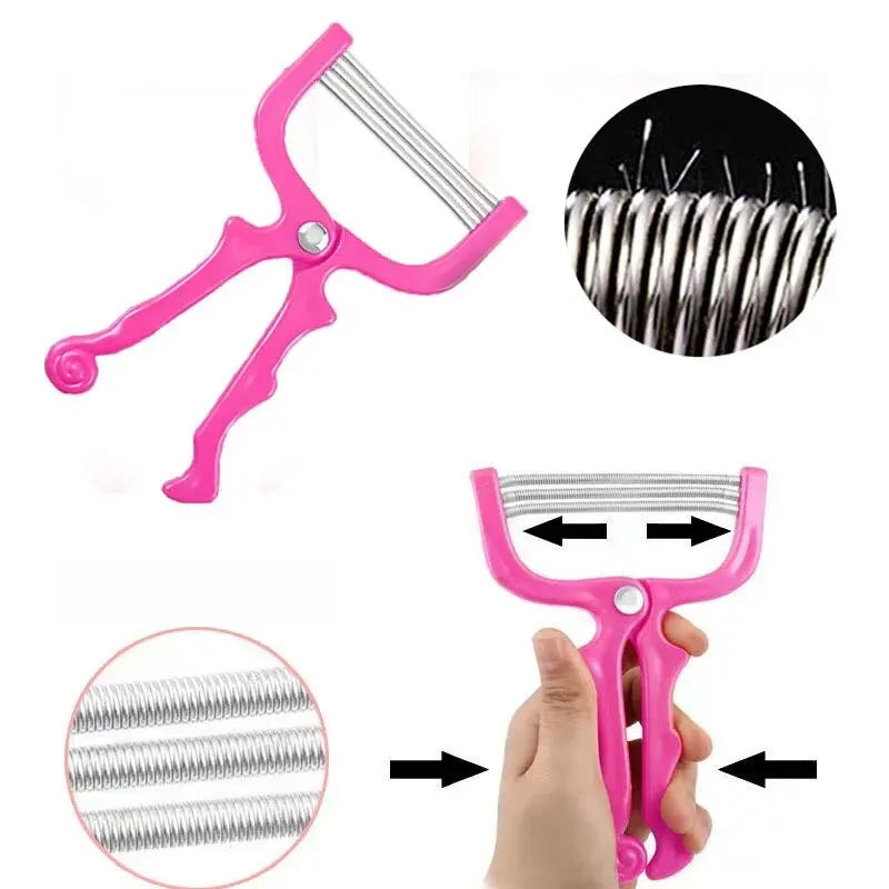 1 PCs Facial Hair Remover Manual Removal Epilator Beauty ShavingThreading Tool For Women - Kellylooks Shop