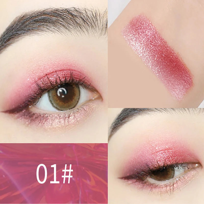 Double Color Glitter Eye shadow Stick Pencil Eyeshadow Makeup Waterproof Bicolor Shimmer Cosmetics Beauty Makeup Tool - Kellylooks Shop