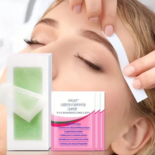 10/20/30/50/100 Pcs Depilatory Wax Strips Hair Removal Wax Paper Cold Wax Strips Paper For Face Neck Arm Leg Body Beauty Tools