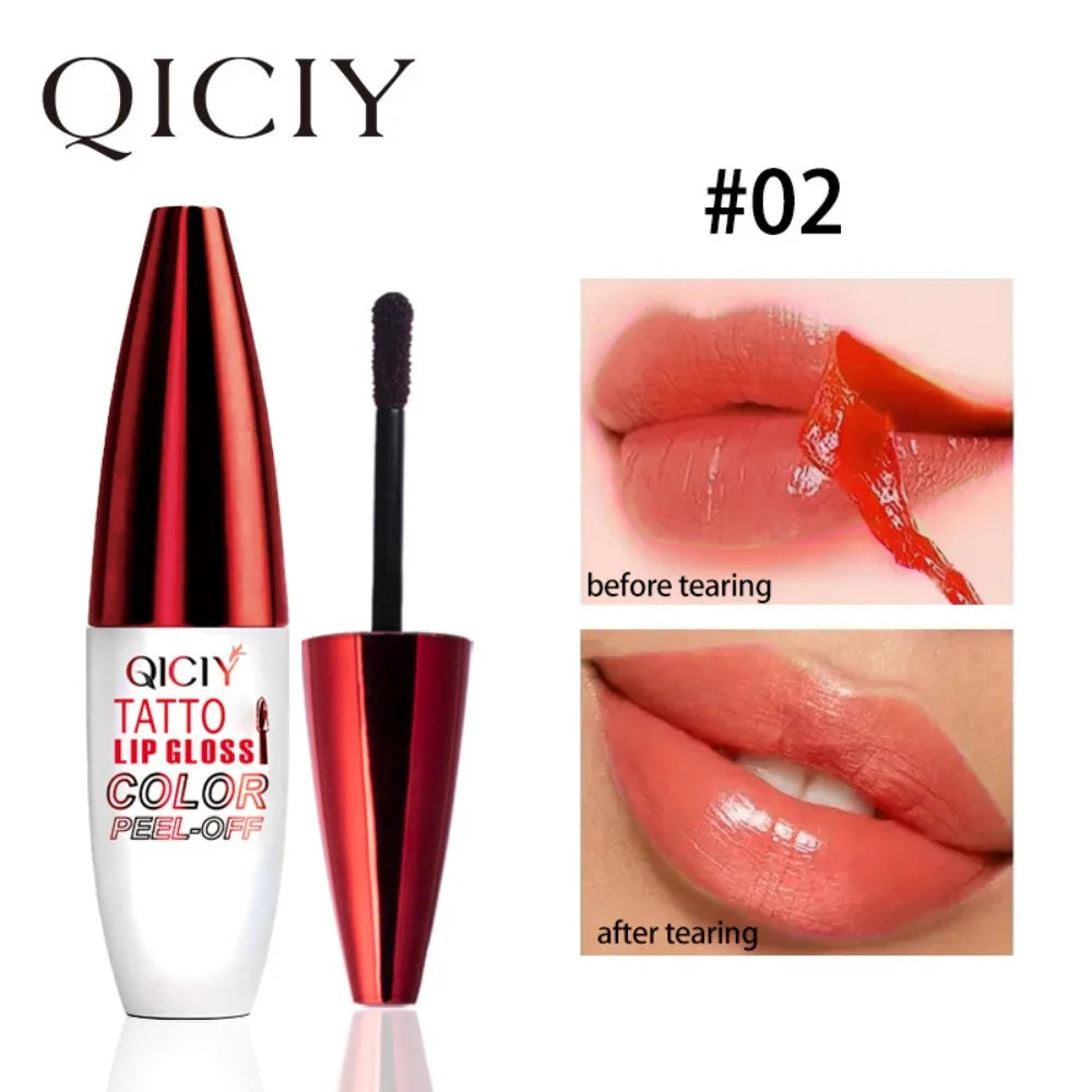 4 Color Liquid Peel-off Lip Gloss Waterproof Long-lasting Matte Lipstick Non-stick Cup Makeup Moisturizing Lip Tattoo Pigment - kellylooksshop