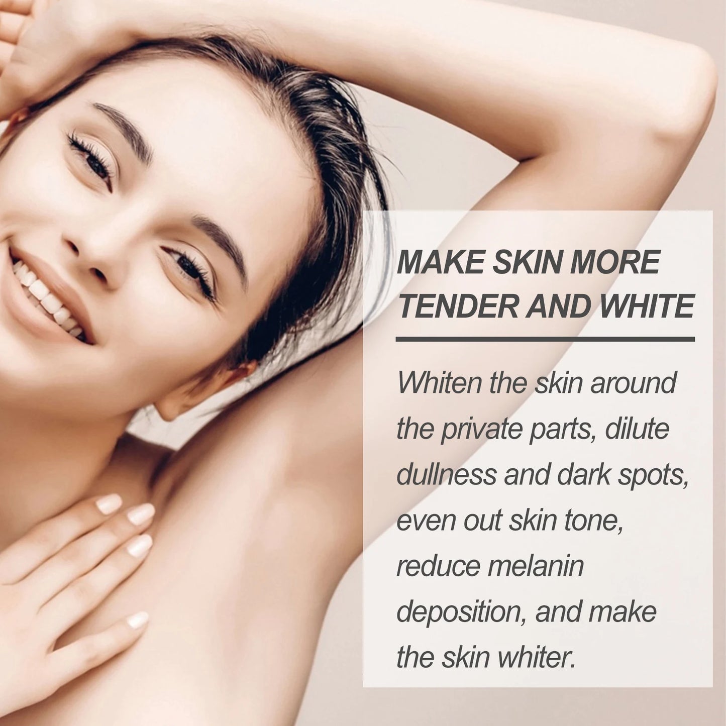 Body Snow Bleach Cream Nicotinamide Removal Dark Spot Melanin Brighten Private Parts Underarm Bleaching Armpit Elbow Knees Joint