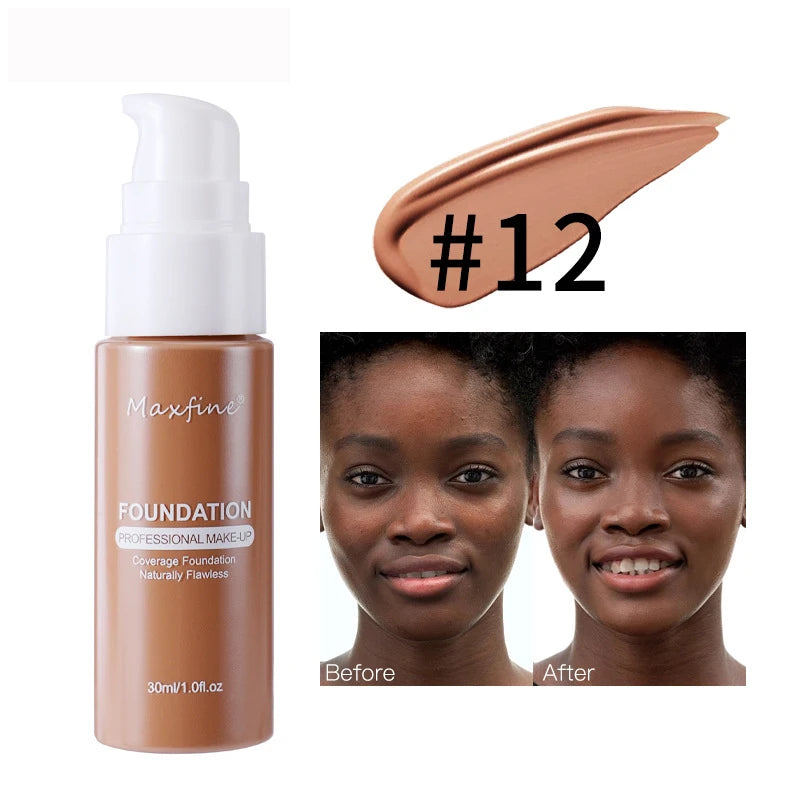 Liquid Foundation Effective Concealer Waterproof Sweat-resistant Makeup Professional Cosmetics - Kellylooks Shop