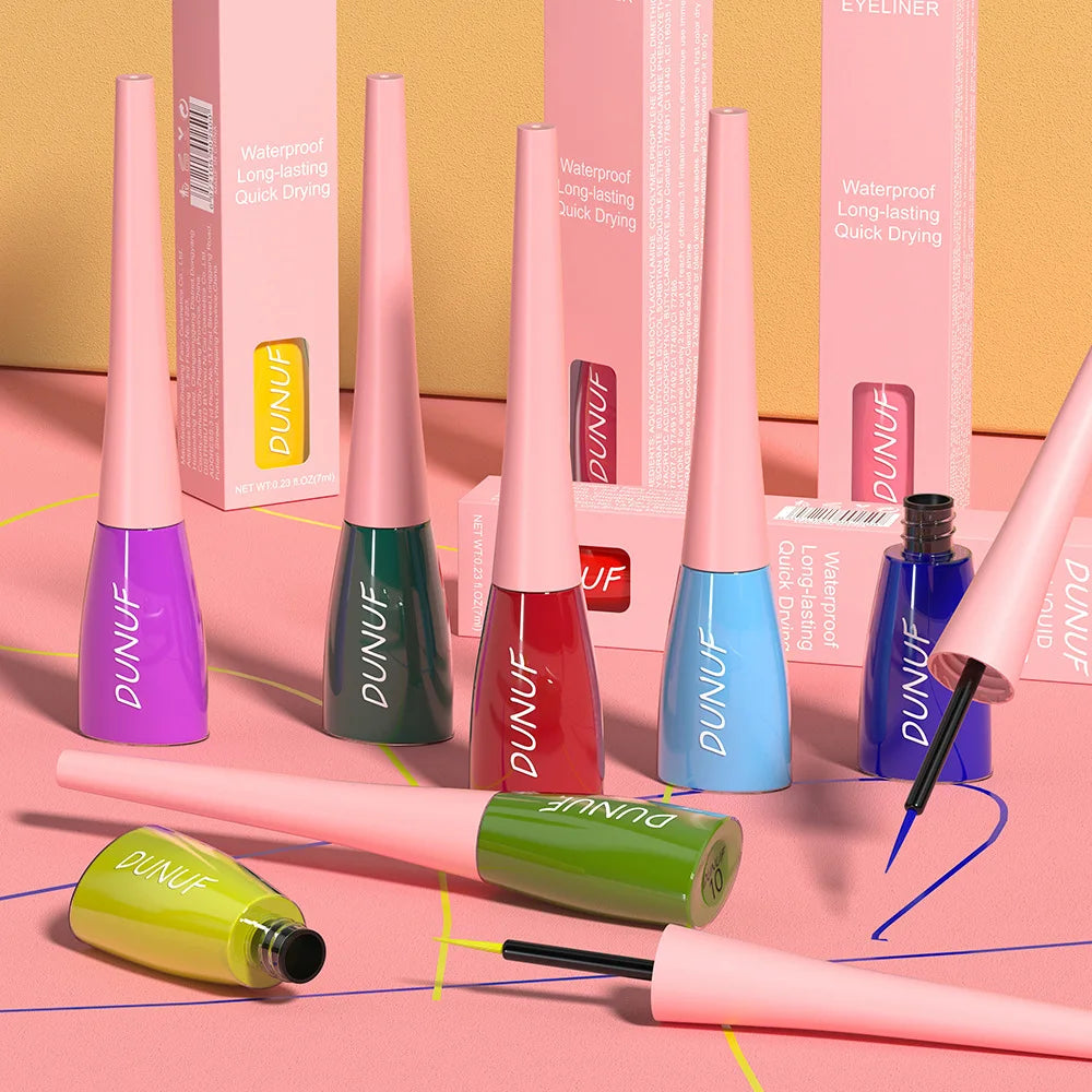 DUNUF 1 Pcs Waterproof Long-Wearing Liquid Eyeliner - Smudge-Resistant, Transfer-Proof, Perfect For Creating Dramatic Looks - kellylooksshop