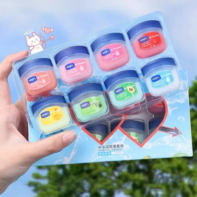 4/6/8pcs Moisturizing Lip Balm Set Whitening Moisturizing Base Natural Plant Base Moisturizing Crack Lip Care Jelly Moisturizer - Kellylooks Shop