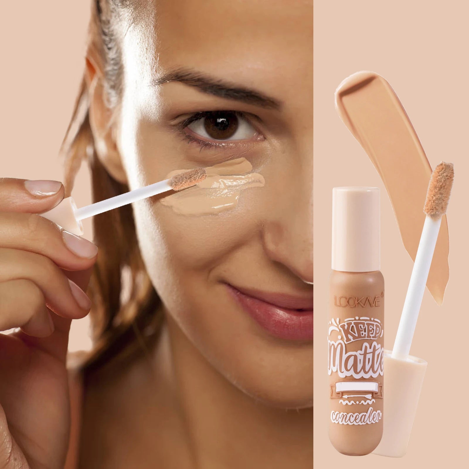 Liquid Concealer Stick Foundation Cream 6 Color Moisturizing Full Coverage Acne Dark Circle Natural Matte Concealer Cream Makeup - kellylooksshop