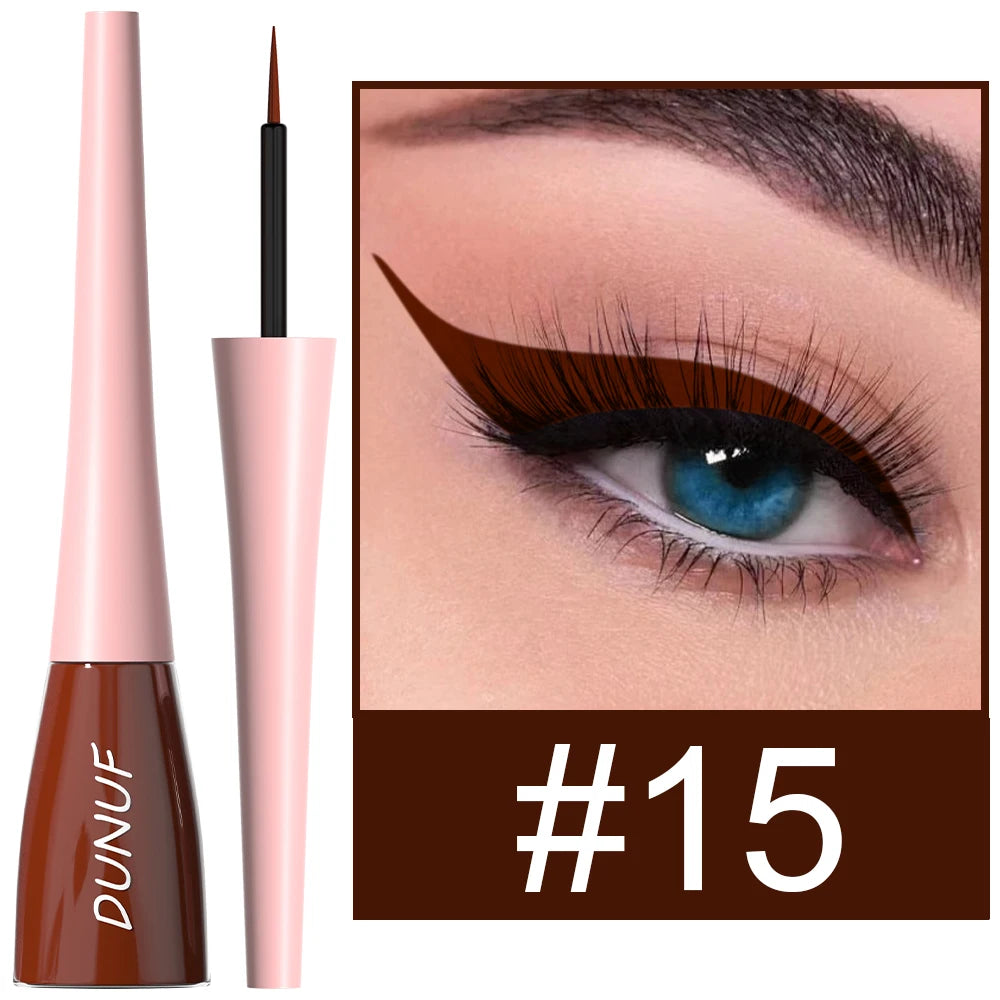 DUNUF 1 Pcs Waterproof Long-Wearing Liquid Eyeliner - Smudge-Resistant, Transfer-Proof, Perfect For Creating Dramatic Looks - kellylooksshop