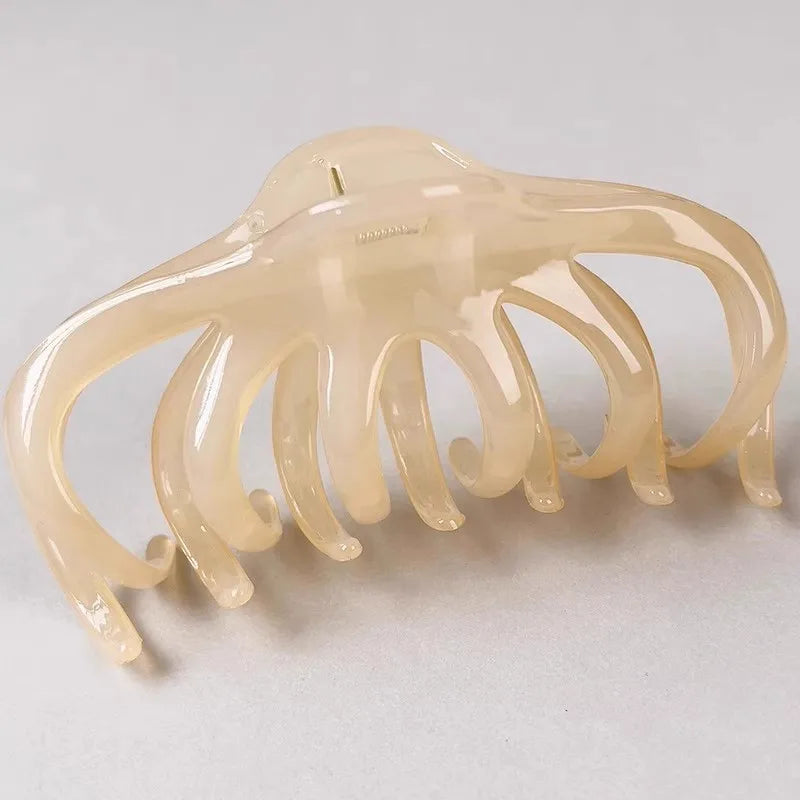Elegant Solid Large Size Pumpkin Shape Hair Claw For Women Girls Long Thick Hair Claw Clip Headband Hair Clip Hair Accessories - Kellylooks Shop
