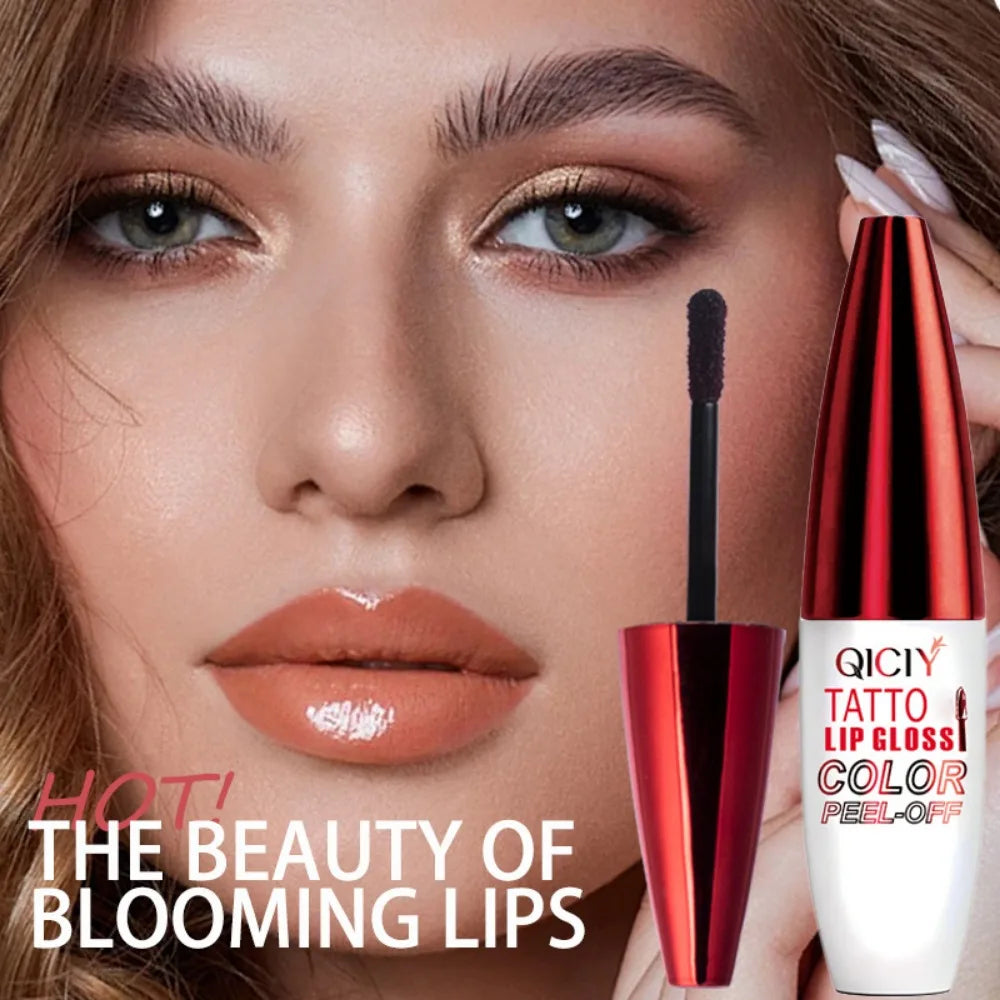 4 Color Liquid Peel-off Lip Gloss Waterproof Long-lasting Matte Lipstick Non-stick Cup Makeup Moisturizing Lip Tattoo Pigment - kellylooksshop