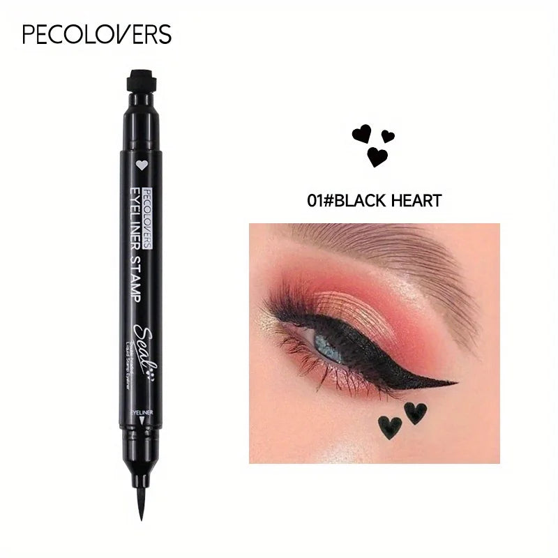 7 Styles Eyeliner Stamp Pen Red Black Liquid Eyeliner Pen Double-ended Lazy Eye Liner Pencil Fast Drying Waterproof Eye Makeup - kellylooksshop