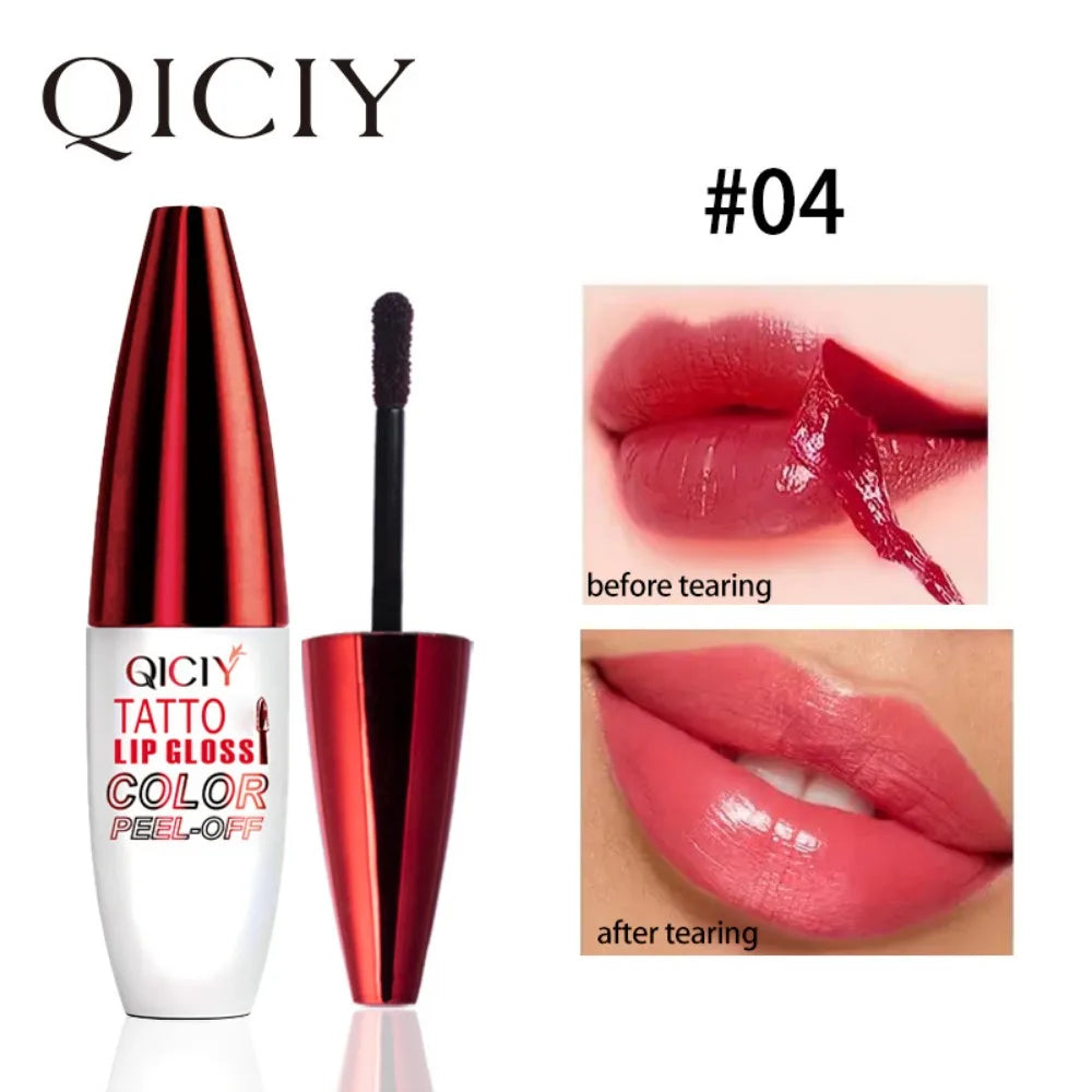 4 Color Liquid Peel-off Lip Gloss Waterproof Long-lasting Matte Lipstick Non-stick Cup Makeup Moisturizing Lip Tattoo Pigment - kellylooksshop