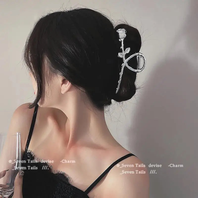 Fashion Elegant Gold Color S-shaped Metal Hairpins Hair Claw For Women Girls Korean Hair Clips Ponytail Clip Hair Accessories - Kellylooks Shop