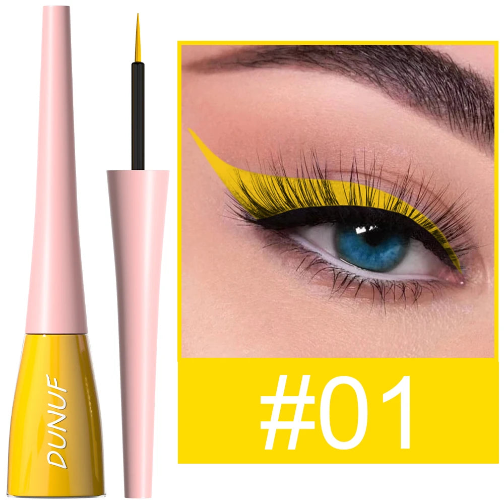 DUNUF 1 Pcs Waterproof Long-Wearing Liquid Eyeliner - Smudge-Resistant, Transfer-Proof, Perfect For Creating Dramatic Looks - kellylooksshop