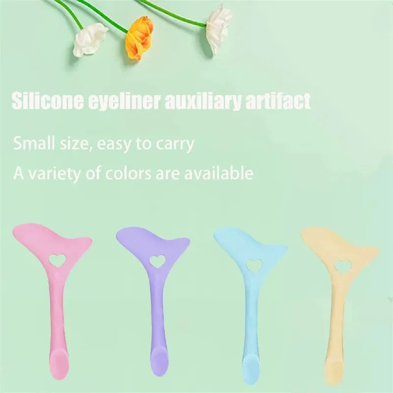 Wholesale  Multi-functional Eyeliner Stencil Wing Tips Silicone Eyeliner Aid Drawing Lipstick Wearing Aid Reusable Makeup Tools - Kellylooks Shop