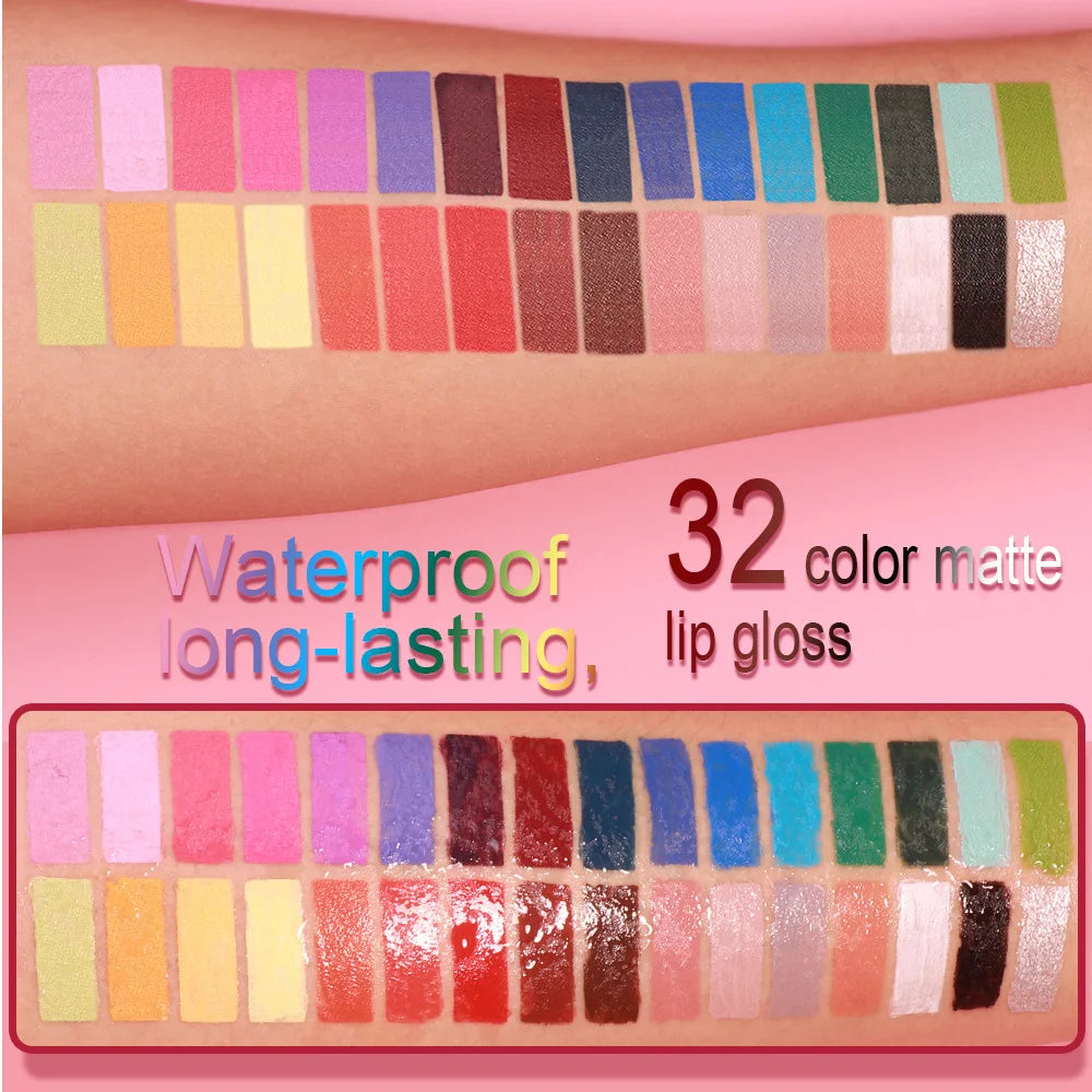 5pcs Matte Lipstick Set Waterproof Sexy Green Purple Blue Lip Gloss Kit Shiny Lip Tint Halloween Lip Makeup Tool Korean Cosmetic - kellylooksshop