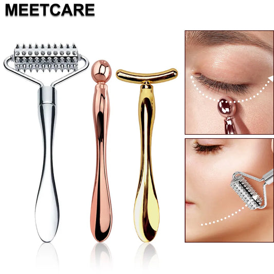 2in1 Mini Eye Massage Stick Face Lifting Massage Anti Cream Eye Pouch Dark Circles Spoon Applicator Facial Mixing Scoop Tool - Kellylooks Shop