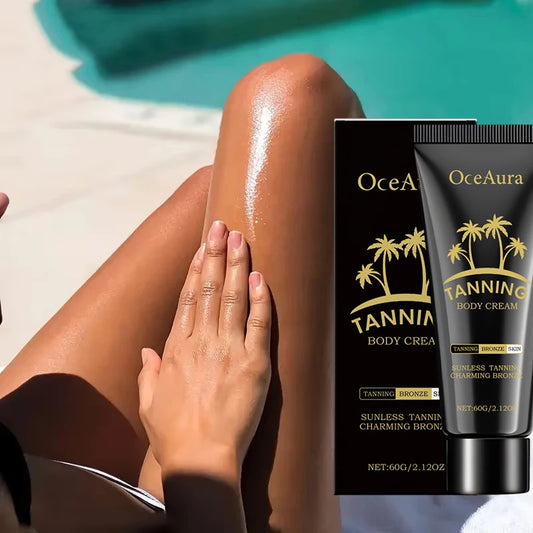 Tanning Lotion Self Tanner Body Cream Skin Care Natural Tanning Oils Lotions Charming Bronze Daily Use Beach Vacations For Body