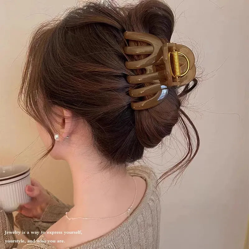 New Design Top Grade Pumpkin Hair Claw Clip For Women Sweet Hair Ornament Back Long Hair Hold Headband Hairpin Hair Accessories - Kellylooks Shop