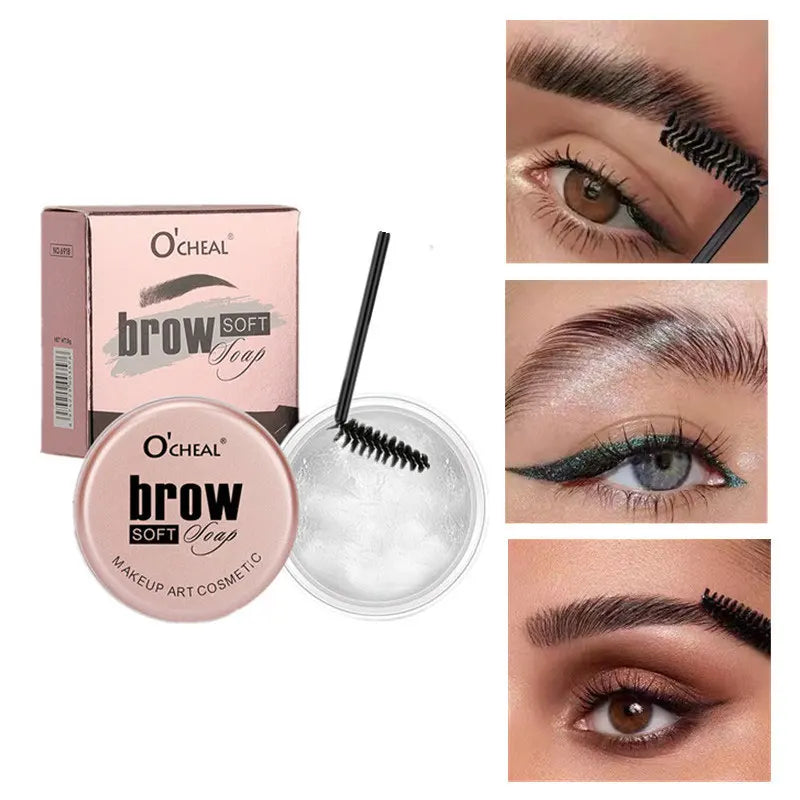 1pcs Waterproof 3D Eyebrow Styling Cream Quick-drying Makeup Eyebrow Sculpt Soap Natural Wild Brow Pomade Setting Gel Wax - Kellylooks Shop
