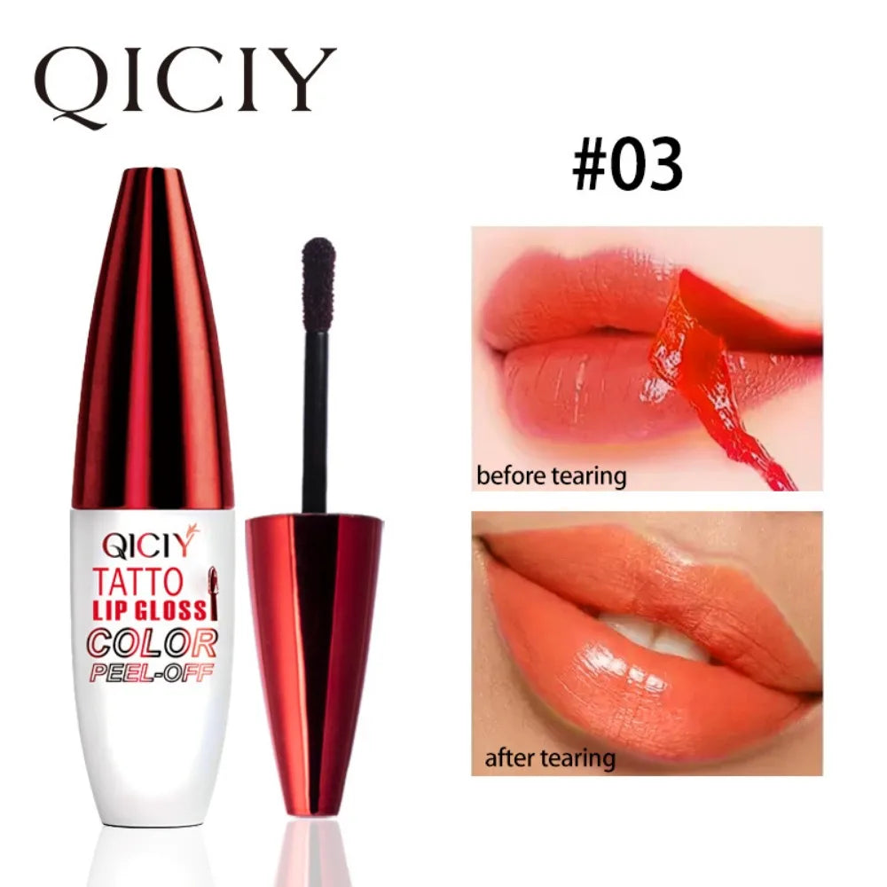 4 Color Liquid Peel-off Lip Gloss Waterproof Long-lasting Matte Lipstick Non-stick Cup Makeup Moisturizing Lip Tattoo Pigment - kellylooksshop