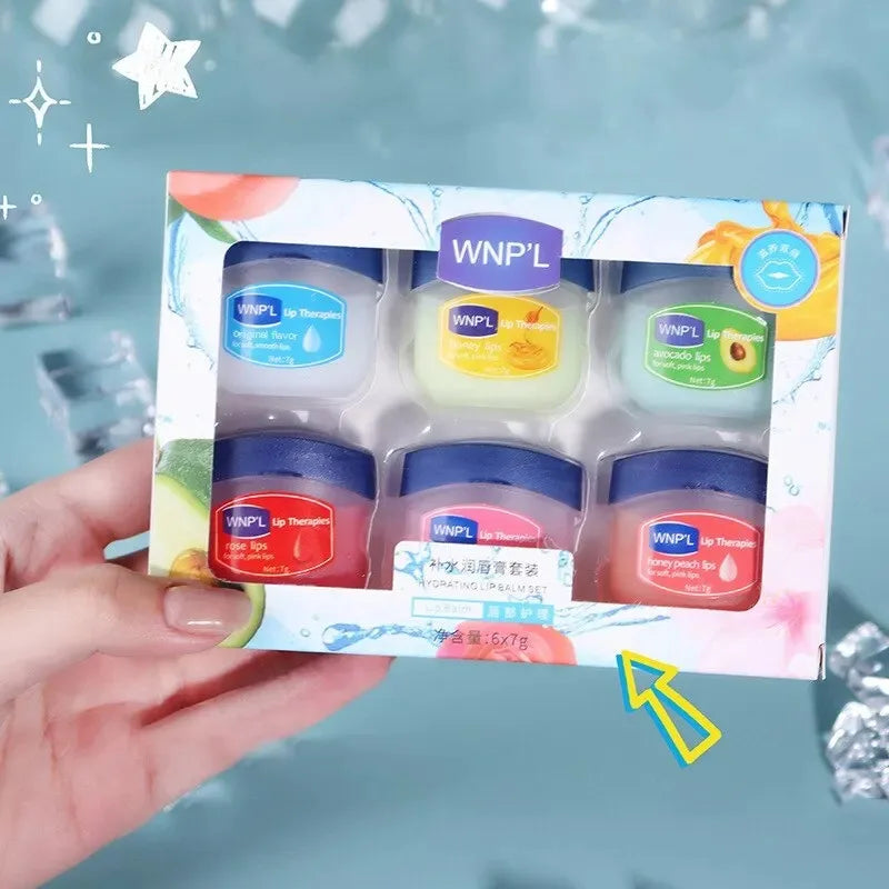 4/6/8pcs Moisturizing Lip Balm Set Whitening Moisturizing Base Natural Plant Base Moisturizing Crack Lip Care Jelly Moisturizer - Kellylooks Shop