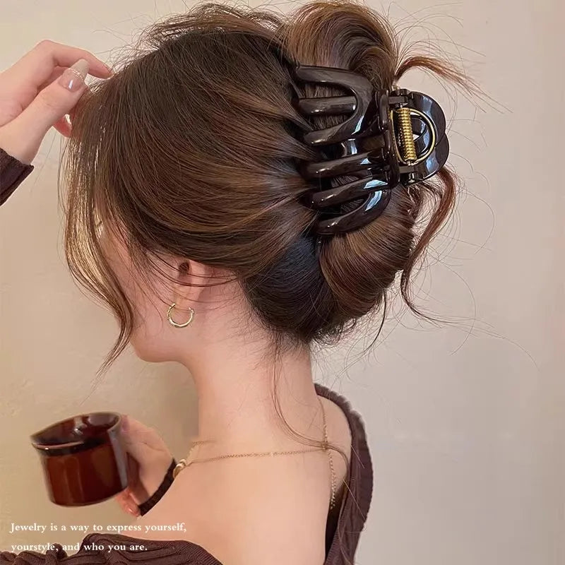 New Design Top Grade Pumpkin Hair Claw Clip For Women Sweet Hair Ornament Back Long Hair Hold Headband Hairpin Hair Accessories - Kellylooks Shop