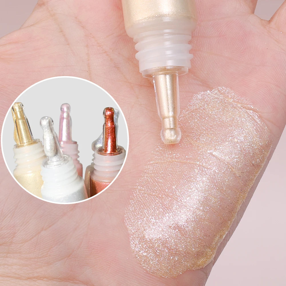 Liquid Highlighter Face Contouring Pearlescent Makeup Brightening Bronzer Glow Body Face Contour Shimmer Illuminator Cosmetics - kellylooksshop