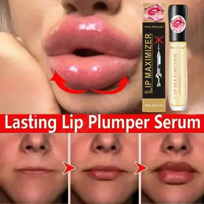 Long Lasting Lip Plumper Oil Serum Instant Volumising Essence Oil Moisturize Repair Lip Fine Lines Increases Elasticity Sexy Lip - Kellylooks Shop