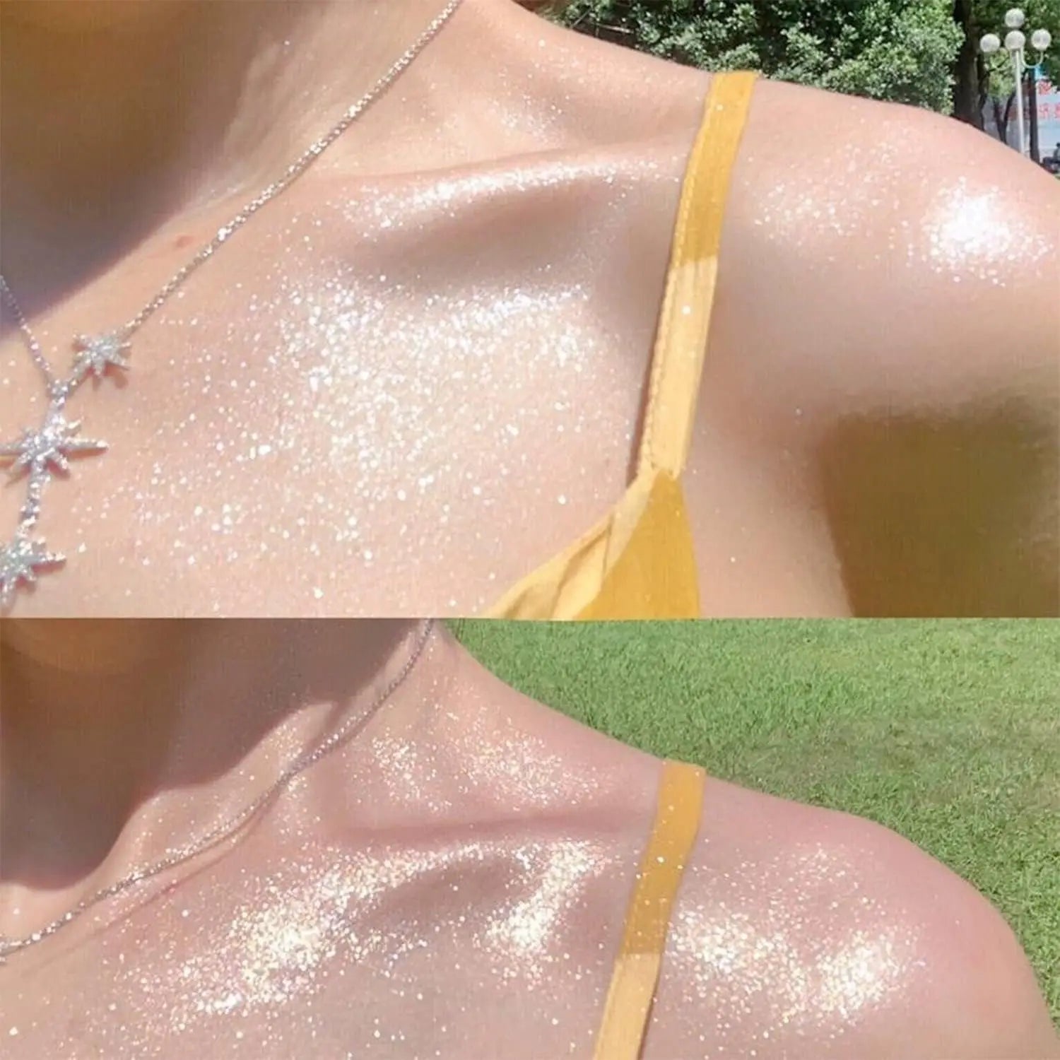 High Gloss Body Diamond Shimmering Spray Powder Highlight Powder Makeup Suitable for Facial and Body Skin Hair Clothes Cosmetics - Kellylooks Shop