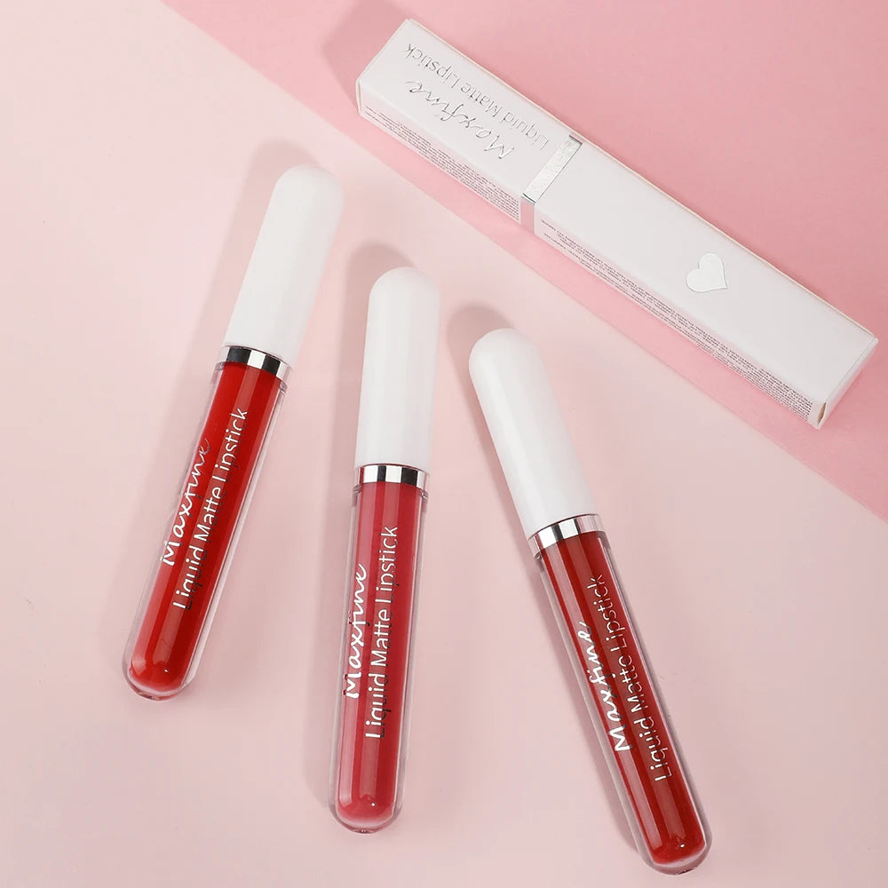 Matte liquid lipstick Waterproof sexy velvet lip glaze Long lasting moisturizing lipstick - Kellylooks Shop