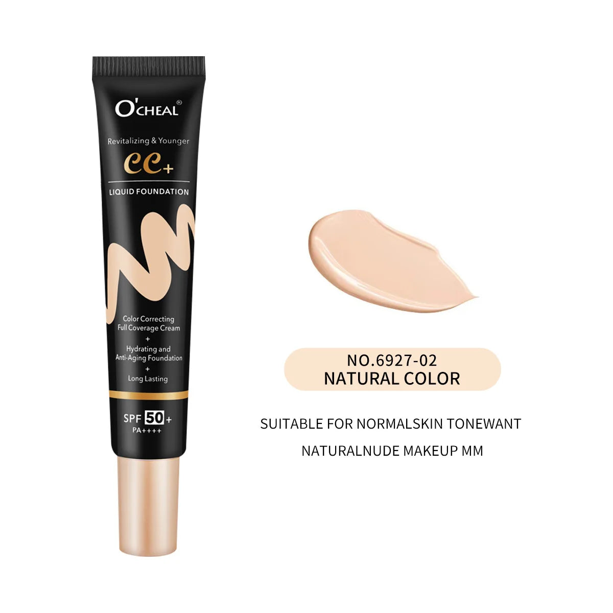Ocheal 30g BB/CC sunscreen Cream SPF 50/PA+++ Facial Liquid Foundation Cream Anti-Aging Long Lasting Full Coverage Cream Powder - kellylooksshop