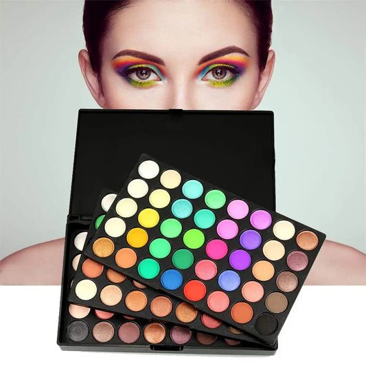 120 Color Eye Makeup Waterproof Make up Nude Eye Shadow Palette Glitter Matte Pigmented Powder Pressed Shine Eyeshadow Cosmetic - kellylooksshop