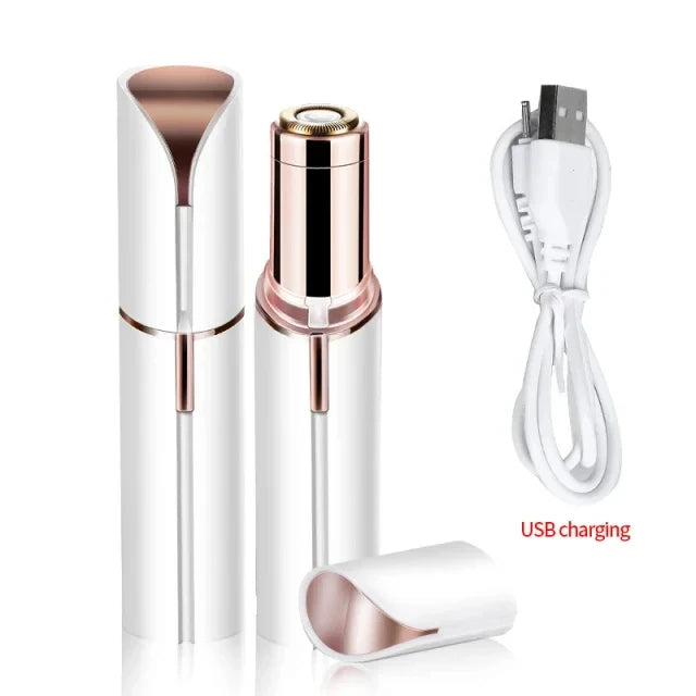 Facial Hair Removal for Women, Mini Hair Remover, Electric Razor Shaver Portable Bikini Epilator for Lips, Chin, Armpit, Peach - Kellylooks Shop