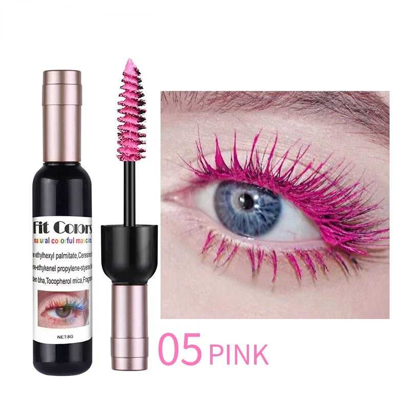 1PC Colorful Eyelash Mascara EyeLashes Extension Curling Lengthen White Purple Cosplay Makeup Glitter Point Diamond Mascara - kellylooksshop
