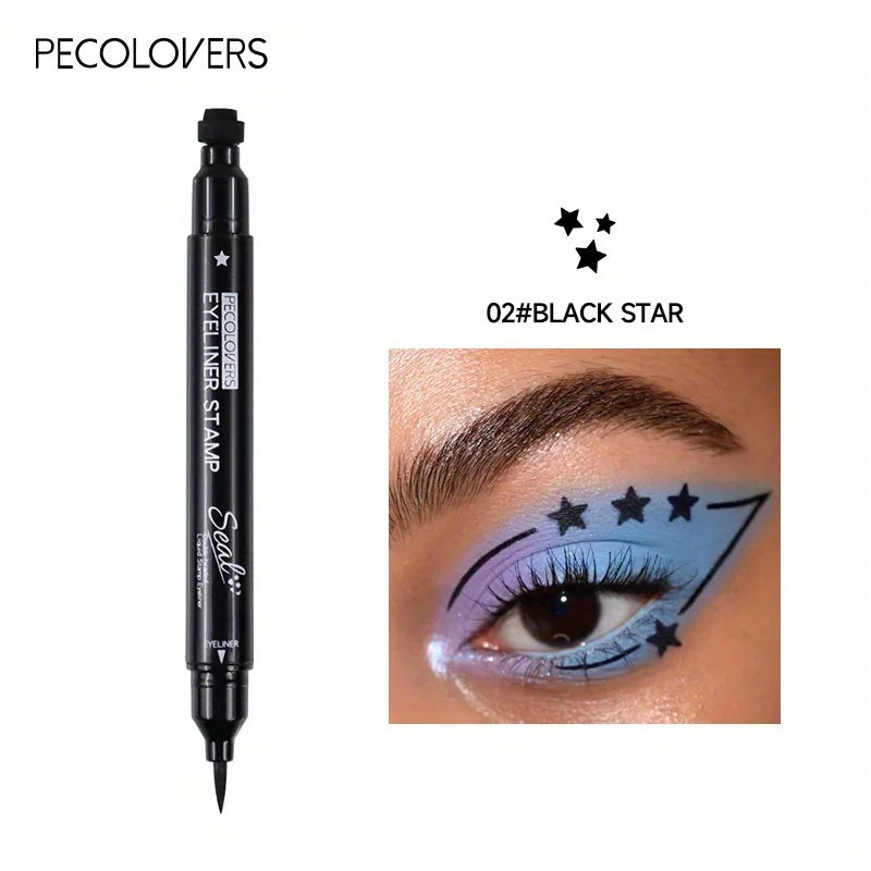 7 Styles Eyeliner Stamp Pen Red Black Liquid Eyeliner Pen Double-ended Lazy Eye Liner Pencil Fast Drying Waterproof Eye Makeup - kellylooksshop