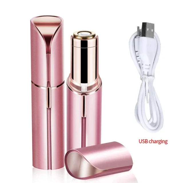 Facial Hair Removal for Women, Mini Hair Remover, Electric Razor Shaver Portable Bikini Epilator for Lips, Chin, Armpit, Peach - Kellylooks Shop