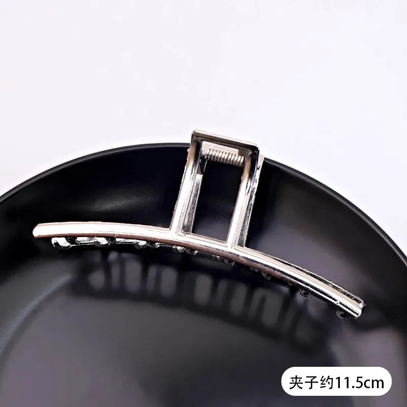 Vintage Silver Geometric Metal Hair Claw For Women Girls Long Hair Holder Headband Hair Claw Clip Fashion Hair Accessories - Kellylooks Shop