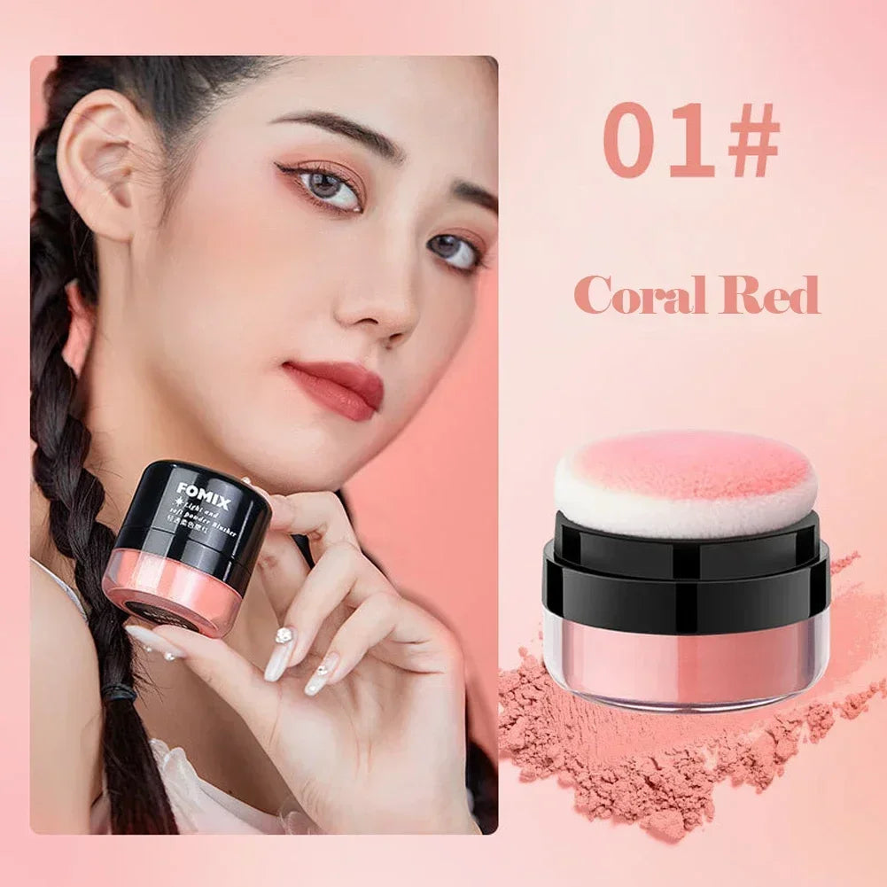 Powder Blusher Mushroom Head Air Cushion Blush High Gloss Repair Cosmetics Soft Mist Cheek Rouge Face Contour Makeup - Kellylooks Shop