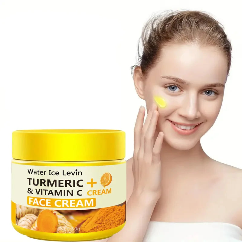 Turmeric Vitamin C Anti-Aging Cream Moisturizing Anti-Wrinkle Collagen Hyaluronic Acid Cream Skin Care Cosmetics 50g - Kellylooks Shop