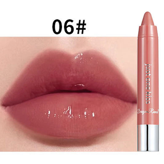 12-Color Jelly Mirror Water Light Solid Lip Gloss Nude Lipstick Pen Waterproof Sexy Red Lip Tint LongLasting Moisturizing Makeup - kellylooksshop