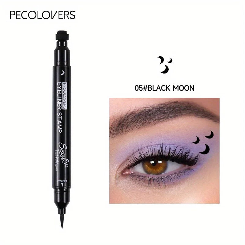 7 Styles Eyeliner Stamp Pen Red Black Liquid Eyeliner Pen Double-ended Lazy Eye Liner Pencil Fast Drying Waterproof Eye Makeup - kellylooksshop